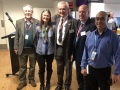 Colin Mackellar OAM, Michell Hayward, Jim Simpson,  David Piltz and Ngar Rairoa at Apollo 11 Plaque Unveiling at Paddington ITC