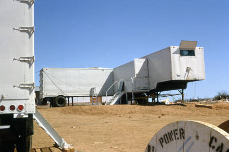 CVN 08 Earth Station Equipment Vans, Power Van (left), Maintenance And Operations Vans On The Right Nov 1966