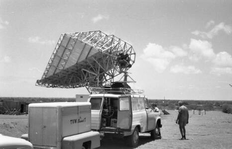 CVN 17 ABC OB Van At The OTC(A) Earth Station – 25 Nov 1966, First OS TV Broadcast