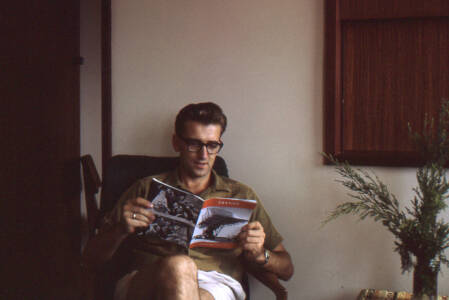 CVN 50 OTC(A) Head Office Engineer Guntis Berzins, Reading Transit Magazine With Cassehorn Antenna On Cover, 8th Jan 1967