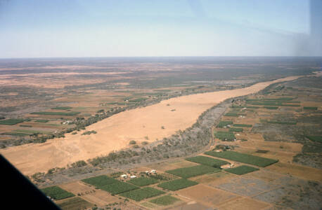 CVN 64 Dry Gascoyne River - Aerial View
