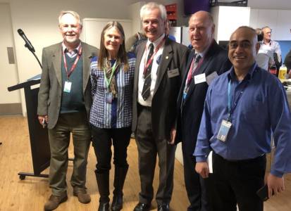 Colin Mackellar OAM, Michell Hayward, Jim Simpson, David Piltz and Ngar Rairoa