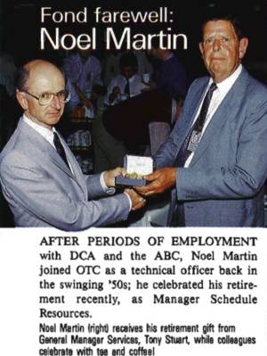 Noel at his Retirement in 1989