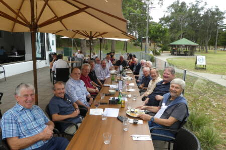 OTVA Members Southside Christmas Lunch Relaxing after lunch-20201203