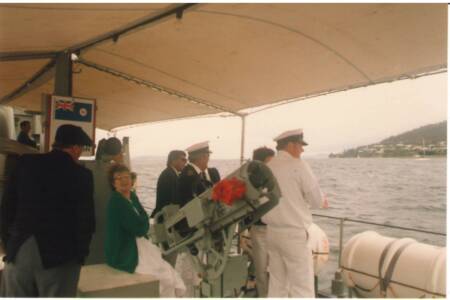 SOYC-010 Aboard HMAS Ardent for start in Hobart