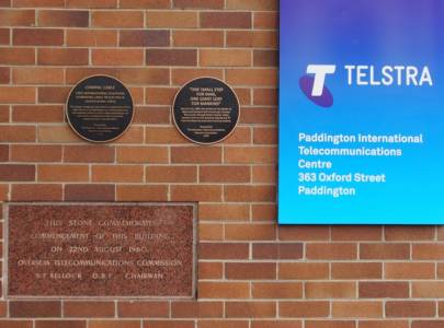 Compac Cable Plaque, Apollo 11 Plaque, Building Opening Commemoration Stone and Telstra ITC sign